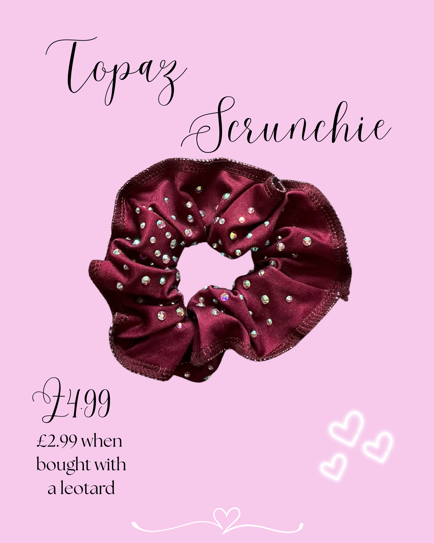 Topaz Sparkle Scrunchie