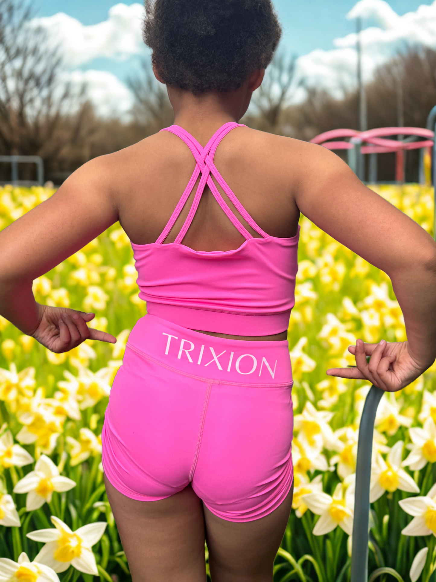 Trixion Youth Gym Set – Pink Edition (Ages 6–12)