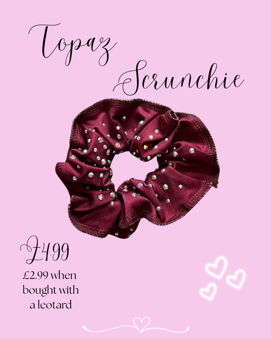 Topaz Sparkle Scrunchie