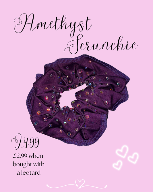 Amethyst Sparkle Scrunchie